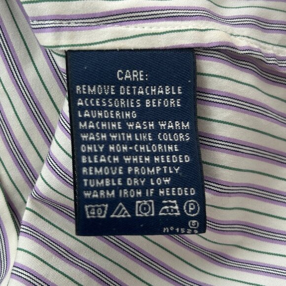 Ralph Lauren Preppy Romantic Ruffle Striped Blouse – Size 6 Small - Picture 9 of 10